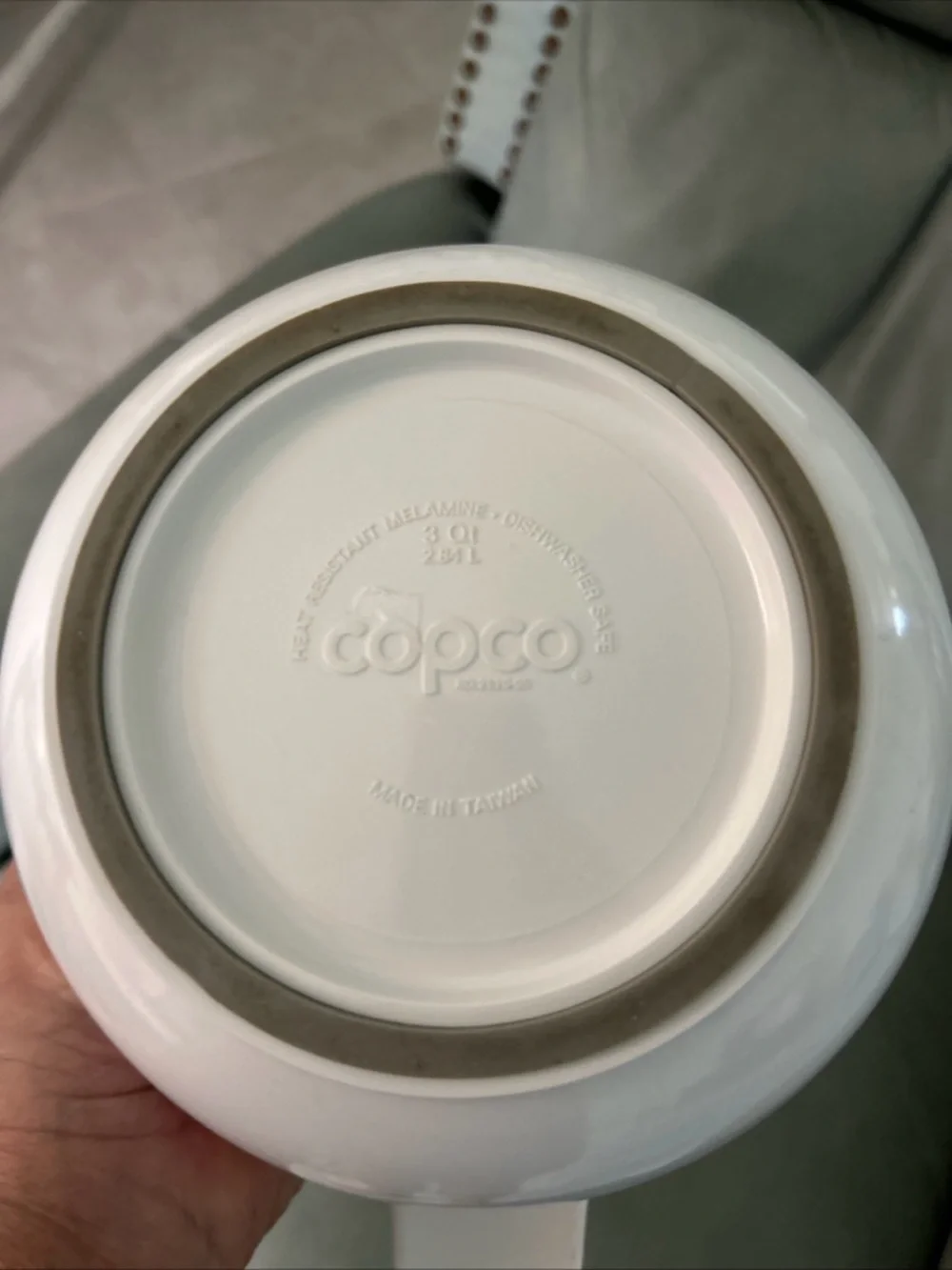 Copco nonslip White Nesting Mixing Bowls with Pour Spouts - Home Dining - Picture 3 of 4